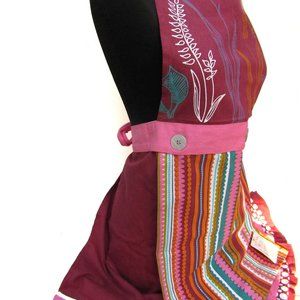 Mu Kitchen Apron and Matching Oven Glove Cotton NWT